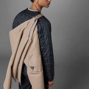 adidas Men Designed 4 Gameday Bomber Jacket Chalky Brown Size M